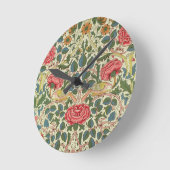 「バラ」、1883年（木綿） ラウンド壁時計 (傾斜)