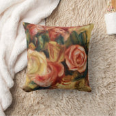 バラ(1912年)ピエール・アウグスト・ルノアール クッション (ブランケット)