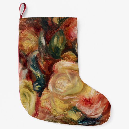バラ(1912年)ピエール・アウグスト・ルノアール スモールクリスマスストッキング (正面)