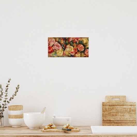 バラ(1912年)ピエール・アウグスト・ルノアール ポスター (キッチン)