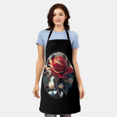 バラ#1 エプロン (着用した状態)