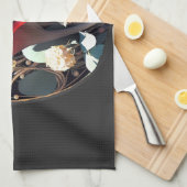 バラ#1 キッチンタオル (四つ折り)