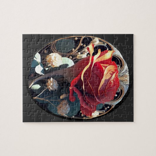 バラ#1 ジグソーパズル (横)