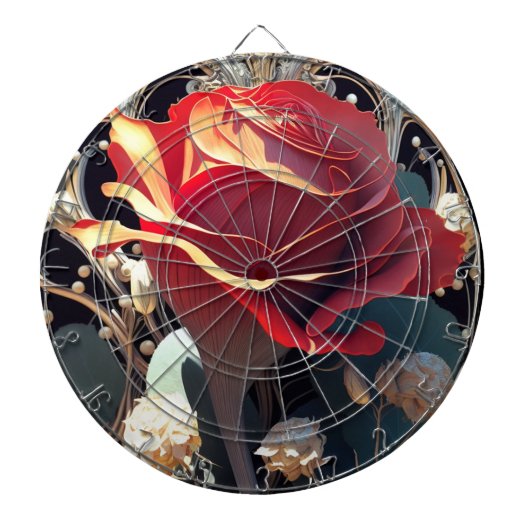 バラ#1 ダーツボード (正面)