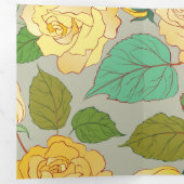 バラ 1 三つ折りクリスマスカード (内部最初)