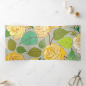 バラ 1 三つ折りクリスマスカード (内部)