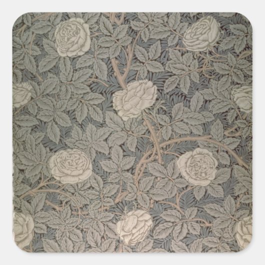 'バラ-90'壁紙デザイン スクエアシール (正面)