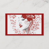 バラ_red、名前、住所1、住所2、連絡1... 名刺 (裏面)