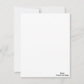 バラ: Vincent Vanゴッホ サンキューカード (裏面)