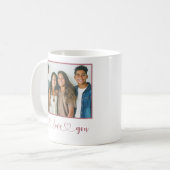 バラ- We Love You - Mother's Day Photo コーヒーマグカップ (正面左)