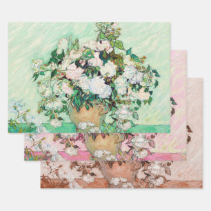 バラby Vincent Van ゴッホ, Decompage ラッピングペーパーシート