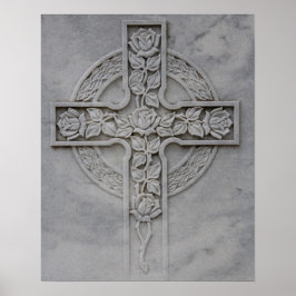 バラCeltic Cross 16x20ポスター ポスター