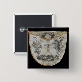 バラCroixの等級のマスターのエプロン 缶バッジ (正面&裏面)