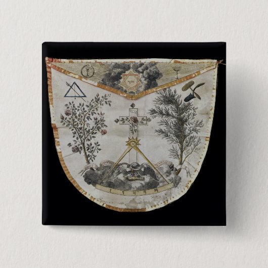 バラCroixの等級のマスターのエプロン 缶バッジ (正面)