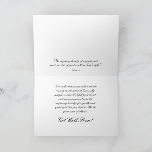 バラGet Well Card カード (内部)