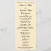 バラin花瓶byルノアール,ヴィンテージ結婚フローラ プログラム (裏面)