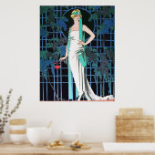 バラIN THE NIGHT,美しいファッションメイクアップアーティスト ポスター (キッチン)