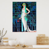 バラIN THE NIGHT,美しいファッションメイクアップアーティスト ポスター (キッチン)