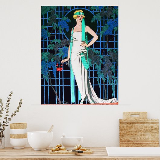 バラIN THE NIGHT,美しいファッションメイクアップアーティスト ポスター (キッチン)