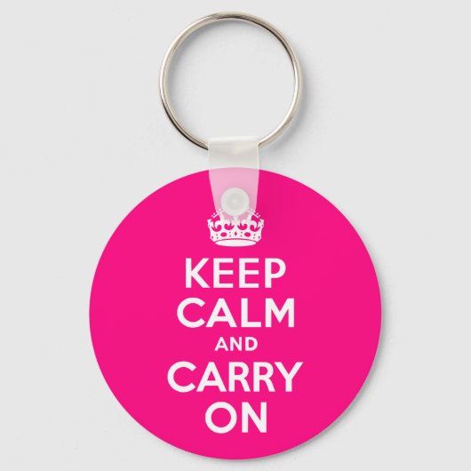 バラKeep Calm and Carry On キーホルダー (正面)