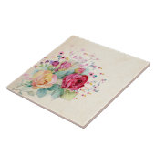 バラL – 大セラミックタイル タイル (側面)