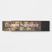 バラLMFTセラピストオフィスのドアの署名名プレート サインプレート (正面)