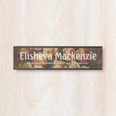 バラLMFTセラピストオフィスのドアの署名名プレート サインプレート (正面)