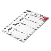 バラn ストライプ_ SBAR Temp ノートパッド (アングル)