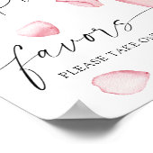 バラprosecco -ブライダルの好意を1つ取る ポスター (角)