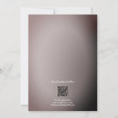 バラQRコード結婚写真 セーブザデート (裏面)