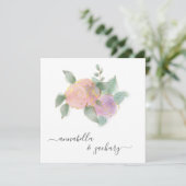 *~*バラQR RSVP金ゴールドグリッター- AR結婚12s 招待状 (スタンド正面)