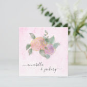 *~*バラQR RSVP +金ゴールドグリッター- AR12結婚s I 招待状 (スタンド正面)