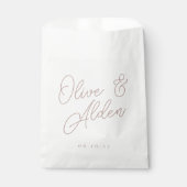 バラTaupeのサイズが大き結婚すぎるスクリプト名 フェイバーバッグ (正面)