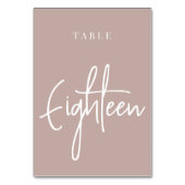 バラTaupe手書き表18 テーブルナンバー (裏面)