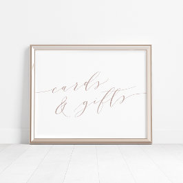 バラTaupe書道カード&ギフトサイン ポスター