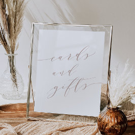 バラTaupe書道カード&ギフトサイン ポスター