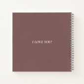 バラTaupe Reasons Why I Love You Notebook ノートブック (裏面)
