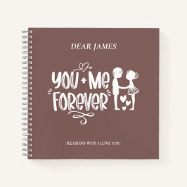バラTaupe Reasons Why I Love You Notebook ノートブック