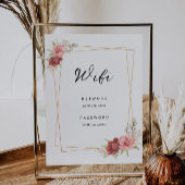 バラWifiパスワード接続署名 招待状