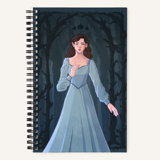 バラWolfe The Twentve Karmsスパイラルノート ノートブック (正面)