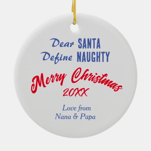 バリおもしろいナの猫がラ包まれたイツクリスマス セラミックオーナメント (裏面)