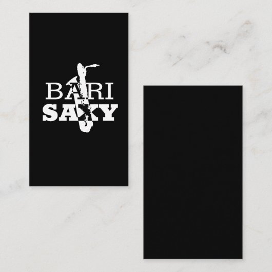 バリのサクスホーン奏者のためのおもしろいなバリトン歌手のサクソフォーンのギフト 名刺 (正面/裏面)