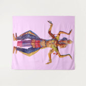 バリのダンサープリント タペストリー (正面(横))