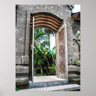 バリのドアポスター ポスター