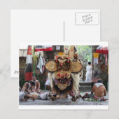 バリのバロン舞踊公演 ポストカード (正面/裏面)