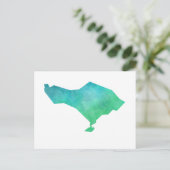 バリの地図 ポストカード (スタンド正面)