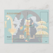 バリの女の子のダンサーのはがき シーズンポストカード (裏面)