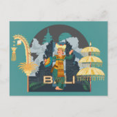 バリの女の子のダンサーのはがき シーズンポストカード (正面)