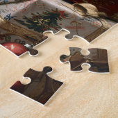 バリの子猫クリスマスキャットポートレートアート ジグソーパズル (側面)