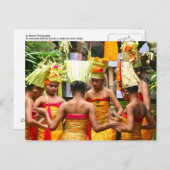 バリの寺献納フェスティバル ポストカード (正面/裏面)